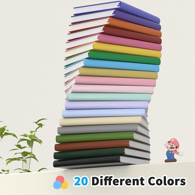 Oucaru Lined Journal Notebook, 16 Pack, 180 Pages, A5 Journals for Writing, 100 GSM Thick Paper, Small Notebooks Daily Journal for Women Men Work, Business, School, Travel Supplies