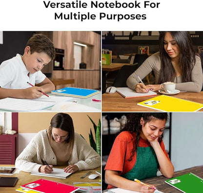 Rosmonde 720 Packs (Pallet) 5 Subject Notebooks, Spiral Notebook Bulk, College Ruled,Pallet of Notebooks,150 Sheets (300 pages), 8 x 10-1/2", Bulk Spiral Notebooks for School & Office,4-7 Days Transit
