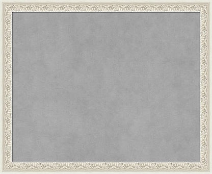 Amanti Art Silver Framed Magnetic Board 18x22 Small Vision Board for use with Magnets, 100% Metal Sheet to Display Items as Office Decor or for Home Organization in mudroom, Kitchen or Kids Room