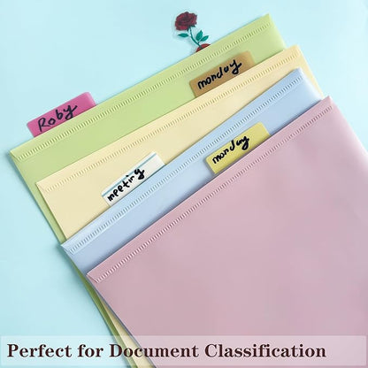 ELII 500 PCS Sticky Index Tabs 2 Inch Book Tabs,Clear Sticky Notes for Pages Notebooks File Tabs Self Adhesive