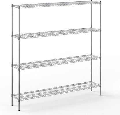 Regal Altair 14" Deep x 72" Wide x 74" Height Wire Shelving Kit | 4-Tier | NSF Commercial Storage Rack Unit