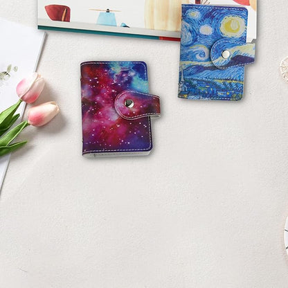 PRIVILLA 2 Pcs Credit Card Holder and business card holder，Sd Card Holder Each Has 26 Card Organizers, 2024 New Credit Card Holders book for Men and Women.