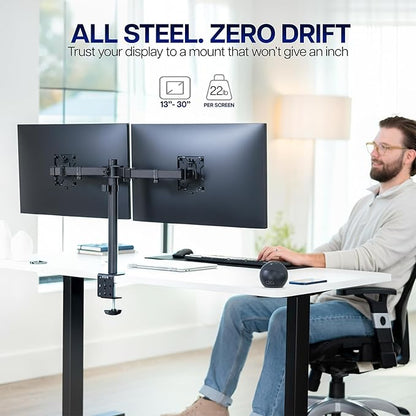 VIVO Dual Monitor Desk Mount (Black)