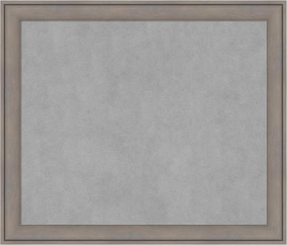 Amanti Art Grey Framed Magnetic Board 23x27 Medium Vision Board for use with Magnets, 100% Metal Sheet to Display Items as Office Decor or for Home Organization in mudroom, Kitchen or Kids Room