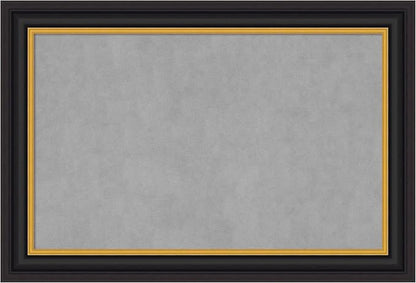 Amanti Art Black Framed Magnetic Board 26x38 Large Vision Board for use with Magnets, 100% Metal Sheet to Display Items as Office Decor or for Home Organization in mudroom, Kitchen or Kids Room