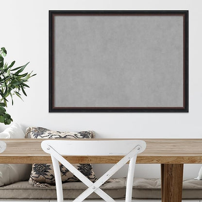 Amanti Art Black Framed Magnetic Board 22x30 Medium Vision Board for use with Magnets, 100% Metal Sheet to Display Items as Office Decor or for Home Organization in mudroom, Kitchen or Kids Room