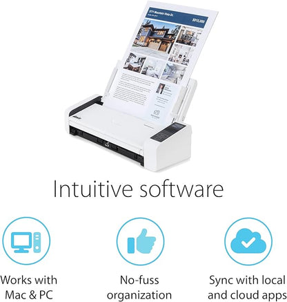 Doxie Pro DX400 - Duplex Document Scanner and Receipt Scanner for Home and Office with Amazing Software for Mac and PC