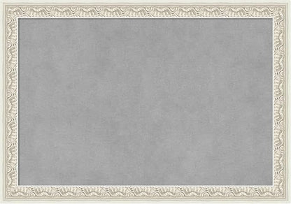 Amanti Art Silver Framed Magnetic Board 14x20 Small Vision Board for use with Magnets, 100% Metal Sheet to Display Items as Office Decor or for Home Organization in mudroom, Kitchen or Kids Room