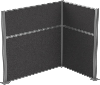 Versare Hush Panel Cubicle Kit | Workstation Partition Walls | Sound Dampening Cubicle Walls | Partitions for Desks