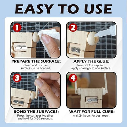 CYAFIXED Professional Grade Cyanoacrylate Super Glue, Super Thin Viscosity CA Glue for Woodworking, 4 oz. Value Pack - Instant Adhesive for Woodturning, Pen Turning, Finish & Hobby