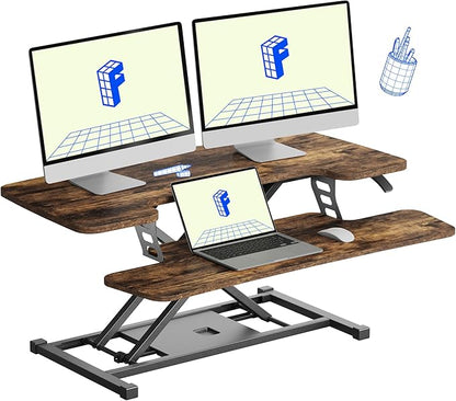 FLEXISPOT 36" Standing Desk Converter — Quick Sit-Stand Riser