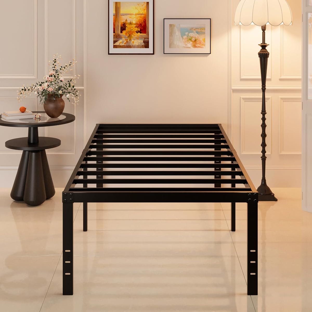 Twin Bed Frames, 20 Inch Heavy Duty Metal Bed Frame Twin