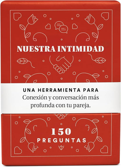 BestSelf Nuestra Intimidad - Spanish Intimacy Deck with 150 Relationship-Building Conversation Starters, Romantic Couples Card Game to Strengthen Communication and Connection