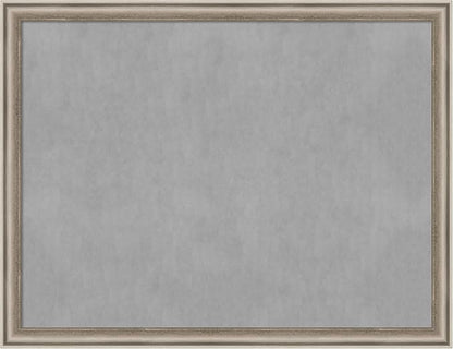 Amanti Art Silver Framed Magnetic Board 20x26 Medium Vision Board for use with Magnets, 100% Metal Sheet to Display Items as Office Decor or for Home Organization in mudroom, Kitchen or Kids Room