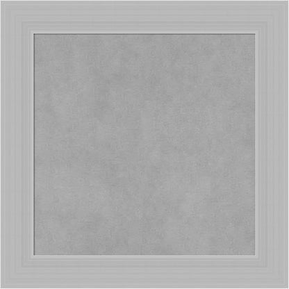 Amanti Art Silver Framed Magnetic Board 20x20 Small Vision Board for use with Magnets, 100% Metal Sheet to Display Items as Office Decor or for Home Organization in mudroom, Kitchen or Kids Room