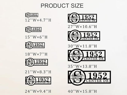 Custom Address Numbers for House, Personalized Hanging Metal Address Signs for Houses, House Warming Gifts New Home, Address Plaques for House Numbers, House Numbers for Outside Plaque, Address Plaque