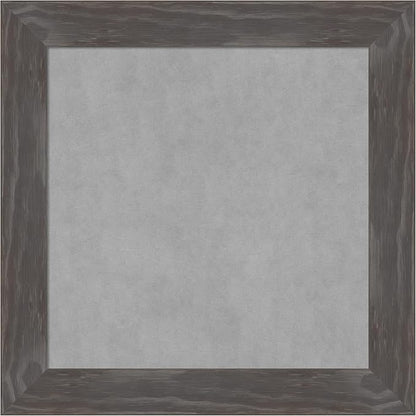 Amanti Art Grey Framed Magnetic Board 15x15 X-Small Vision Board for use with Magnets, 100% Metal Sheet to Display Items as Office Decor or for Home Organization in mudroom, Kitchen or Kids Room