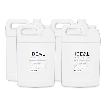 IDEAL Special High-Cling Lubricating Oil for ideal Shredders, Great for Any Automatic Oiler, Non-Toxic, Non-Detergent, Extend Life of Your Shredder (4 Bottles, 1 Gallon Each)