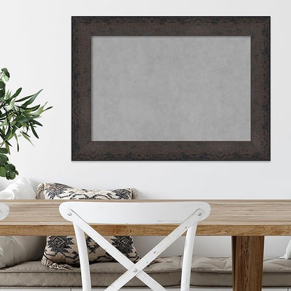 Amanti Art Black Framed Magnetic Board 21x29 Medium Vision Board for use with Magnets, 100% Metal Sheet to Display Items as Office Decor or for Home Organization in mudroom, Kitchen or Kids Room