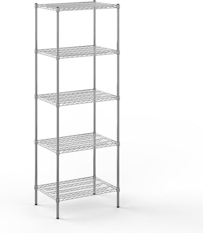 Regal Altair 21" Deep x 30" Wide x 86" Height Wire Shelving Kit | 5-Tier | NSF Commercial Storage Rack Unit