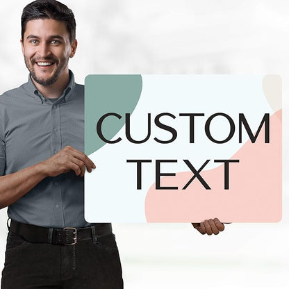 Custom Sign, Custom Street Sign, 11 Font Colors, 13 Font Styles, 4 Hole Options, 22 Sizes, 18x24 Inches, Rust Free DiBound, Fade Resistant, Made in USA by My Sign Center (Minimalist)