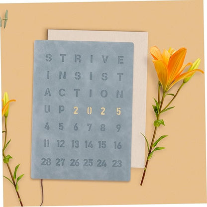 GALPADA Fitness Journal Notebook 2025 Delicate Planner Workout Tracking Sturdy Cover for Gym Enthusiasts Daily Training Planning