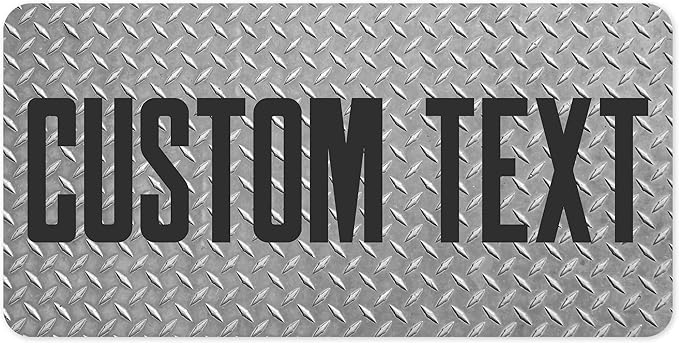 Custom Sign, Custom Street Sign, 11 Font Colors, 13 Font Styles, 4 Hole Options, 22 Sizes, 6x12 Inches, Rust Free DiBound, Fade Resistant, Made in USA by My Sign Center (Diamond Metal)