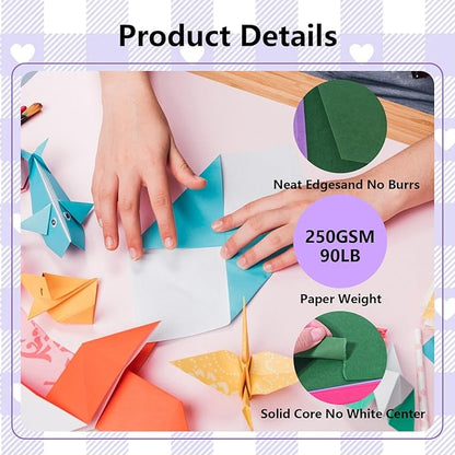 15 Sheets Pink Cardstock 12"x12",250gsm/90lb Heavyweight Cover Cardstock Paper, Thick and Smooth Card Stock Perfect for Card Making, Scrapbooking and Crafts (Pink)
