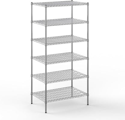Regal Altair 24" Deep x 36" Wide x 74" Height Wire Shelving Kit | 6-Tier | NSF Commercial Storage Rack Unit