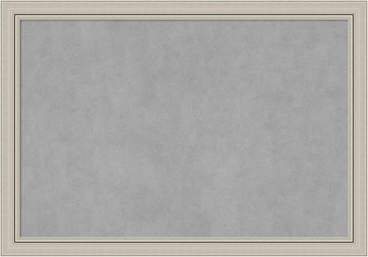 Amanti Art Silver Framed Magnetic Board 28x40 Large Vision Board for use with Magnets, 100% Metal Sheet to Display Items as Office Decor or for Home Organization in mudroom, Kitchen or Kids Room