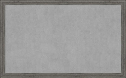 Amanti Art Grey Framed Magnetic Board 27x43 Large Vision Board for use with Magnets, 100% Metal Sheet to Display Items as Office Decor or for Home Organization in mudroom, Kitchen or Kids Room