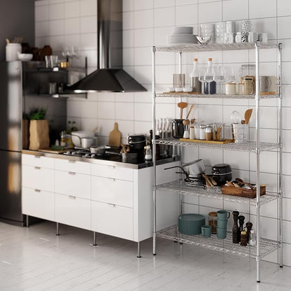 Regal Altair 18" Deep x 42" Wide x 74" Height Wire Shelving Kit | 5-Tier | NSF Commercial Storage Rack Unit