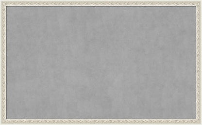 Amanti Art Silver Framed Magnetic Board 26x42 Large Vision Board for use with Magnets, 100% Metal Sheet to Display Items as Office Decor or for Home Organization in mudroom, Kitchen or Kids Room