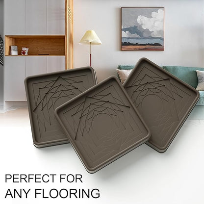 Furniture Coasters,8 Pcs 3" Furniture Caster Cups-Non Slip Furniture Pads Hardwoods Floors-Non Skid Furniture Grippers,Rubber Furniture Feet