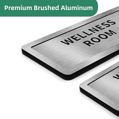 WeddingSteps Office Sign for Door Conference Room Sliding Door Signs In Use/Available DoNotDisturbSliderDoorSign,OfficeDoorSigns,Meeting inProgressBrushedSilverDoorSign,8.2""x2.7"", grey
