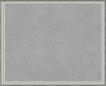 Amanti Art Silver Framed Magnetic Board 35x43 X-Large Vision Board for use with Magnets, 100% Metal Sheet to Display Items as Office Decor or for Home Organization in mudroom, Kitchen or Kids Room