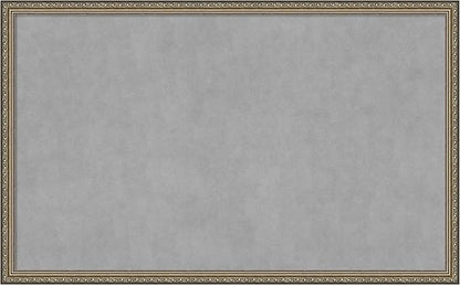 Amanti Art Silver Framed Magnetic Board 26x42 Large Vision Board for use with Magnets, 100% Metal Sheet to Display Items as Office Decor or for Home Organization in mudroom, Kitchen or Kids Room