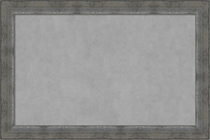 Amanti Art Silver Framed Magnetic Board 24x36 Large Vision Board for use with Magnets, 100% Metal Sheet to Display Items as Office Decor or for Home Organization in mudroom, Kitchen or Kids Room