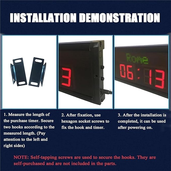 Digital World Time Zones Clock for 6 Cities, Adjustable Brightness LED Display, Aluminum Alloy, 1000CD Brightness for Office, Hotel, School - 15-20m Visibility