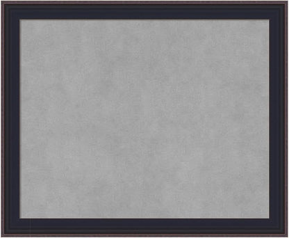 Amanti Art Black Framed Magnetic Board 19x23 Small Vision Board for use with Magnets, 100% Metal Sheet to Display Items as Office Decor or for Home Organization in mudroom, Kitchen or Kids Room