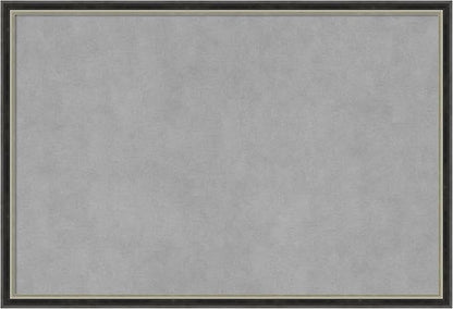 Amanti Art Black Framed Magnetic Board 17x25 Medium Vision Board for use with Magnets, 100% Metal Sheet to Display Items as Office Decor or for Home Organization in mudroom, Kitchen or Kids Room