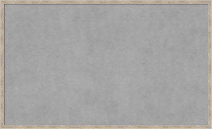 Amanti Art Silver Framed Magnetic Board 25x41 Large Vision Board for use with Magnets, 100% Metal Sheet to Display Items as Office Decor or for Home Organization in mudroom, Kitchen or Kids Room