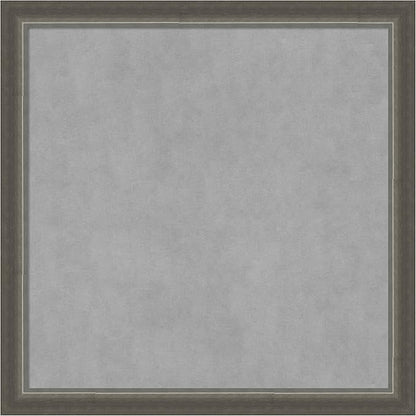 Amanti Art Silver Framed Magnetic Board 27x27 Medium Vision Board for use with Magnets, 100% Metal Sheet to Display Items as Office Decor or for Home Organization in mudroom, Kitchen or Kids Room