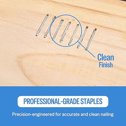meite 21 Gauge Upholstery Staples, 1/2-Inch Crown with 5/16-Inch Length Galvanized Heavy Duty Staples for Staple Guns MT8016, MT8016S, and MT8016SLN (10,000 Counts)