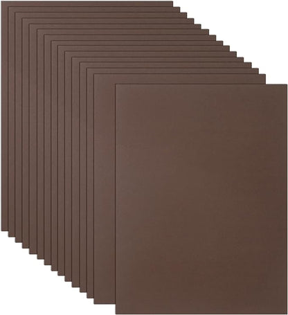 Guakicae 32 Sheets Coffee Cardstock 8.5 x 11 Printer Paper, 80lb Premium Dark Brown Paper Card Stock for DIY Card Making, Greeting Cards, Wedding Invitations, Scrapbooking