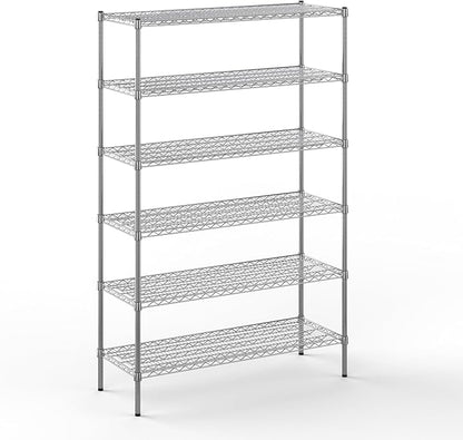 Regal Altair 18" Deep x 48" Wide x 74" Height Wire Shelving Kit | 6-Tier | NSF Commercial Storage Rack Unit