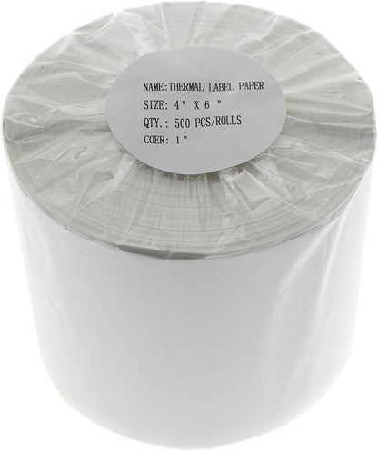 MFLABEL 4x6 Direct Thermal Shipping Labels - 6 Rolls of 450 Labels/Roll, Compatible with Zebra 2844/ZP450/ZP500/ZP505, USPS/FedEx/UPS/Amazon Shipping, Smudge-Resistant & Permanent Adhesive