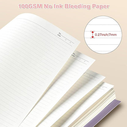 Spiral Notebook 8.5" x 11", 5 Subject Notebooks College Ruled with Dividers | 300 Pages 100GSM Thick Spiral Writing Journal for Women & Men, Large A4 Lined Journal Notebooks for Work, School Supplies