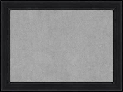 Amanti Art Black Framed Magnetic Board 25x33 Medium Vision Board for use with Magnets, 100% Metal Sheet to Display Items as Office Decor or for Home Organization in mudroom, Kitchen or Kids Room