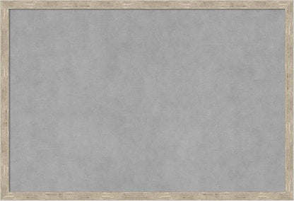 Amanti Art Silver Framed Magnetic Board 17x25 Medium Vision Board for use with Magnets, 100% Metal Sheet to Display Items as Office Decor or for Home Organization in mudroom, Kitchen or Kids Room